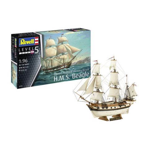 H.M.S. Beagle -Darwin's Historical Discovery Barque - Schip -05458